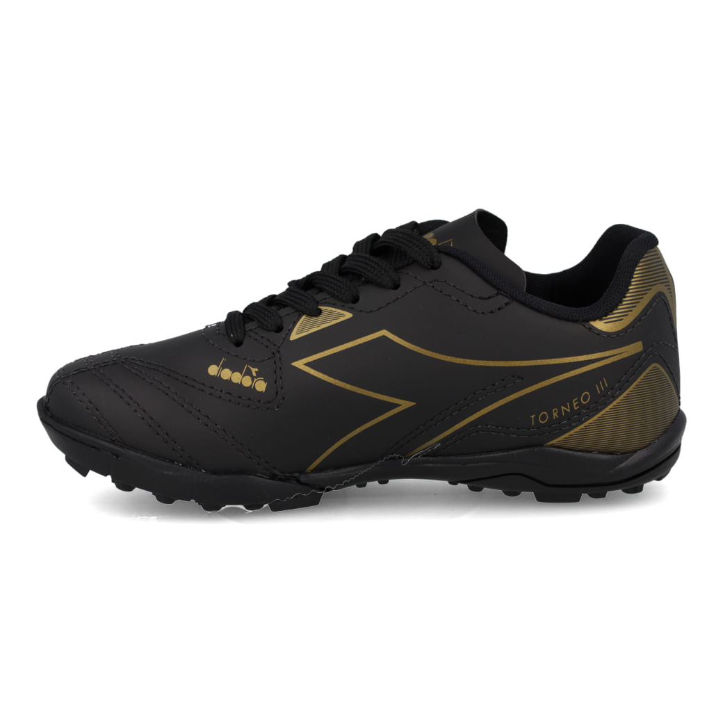 Diadora Chuteira DFAF150-01 TORNEO III INF SCTY Preto-Dourado Sint_5__01